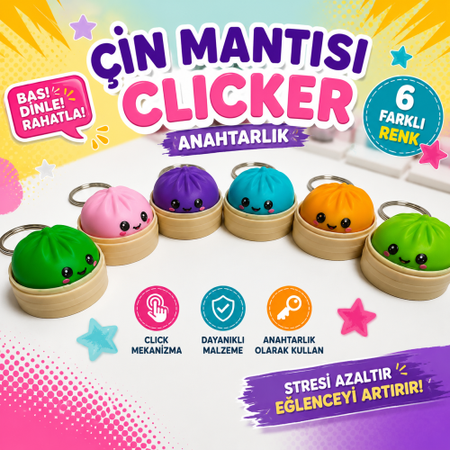 Sevimli Mini Çin Mantısı Clicker Anahtarlık Sevimli Mini Çin Mantısı Clicker Anahtarlık