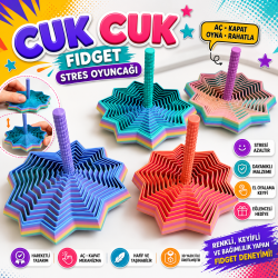 Cuk Cuk Renkli Fidget Stres Oyuncağı Cuk Cuk Renkli Fidget Stres Oyuncağı